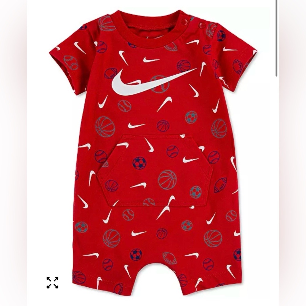 Nike Baby Boys Sportsball-Print Romper 6Months